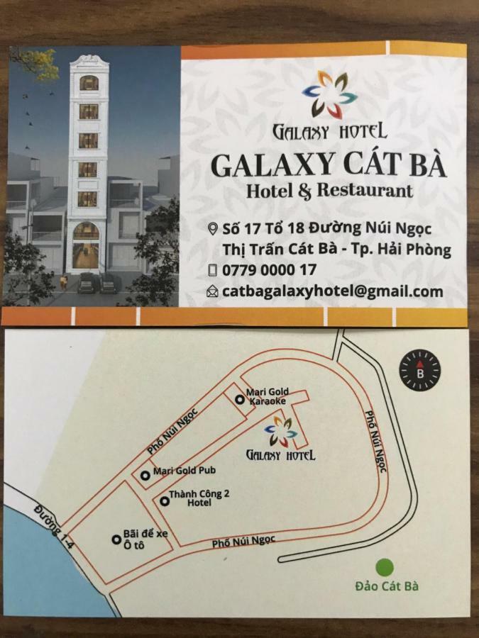 Galaxy Hotel Cat Ba Island Exteriör bild